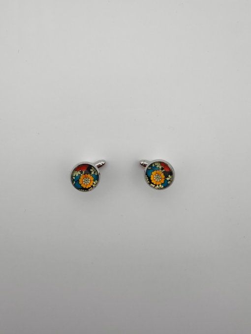 Boutons de manchette Flower Power